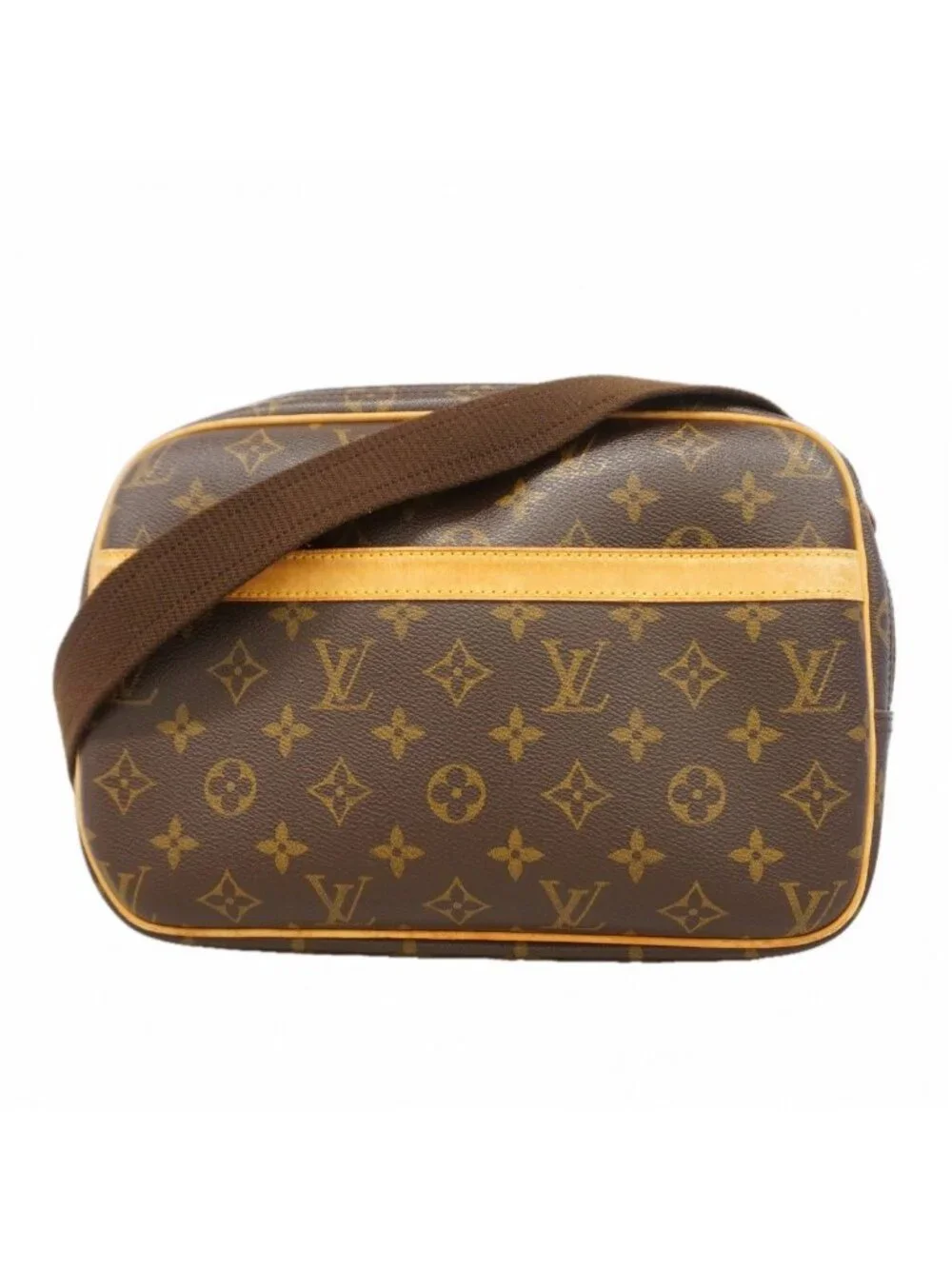 Louis Vuitton Shoulder Bag Monogram Reporter PM Brown